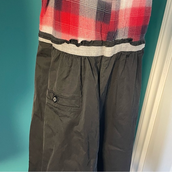 SzS Plaid and silk dress - Picture 2 of 9